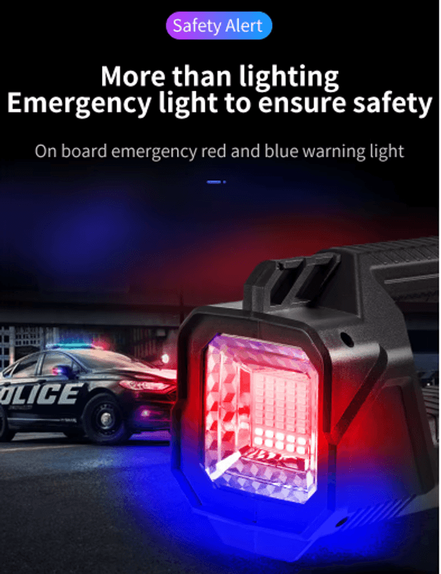 Projecteur ultra puissant grande capacité batterie au Lithium lampe Rechargeable avec  batterie externe, lampe rechargeables solaire
