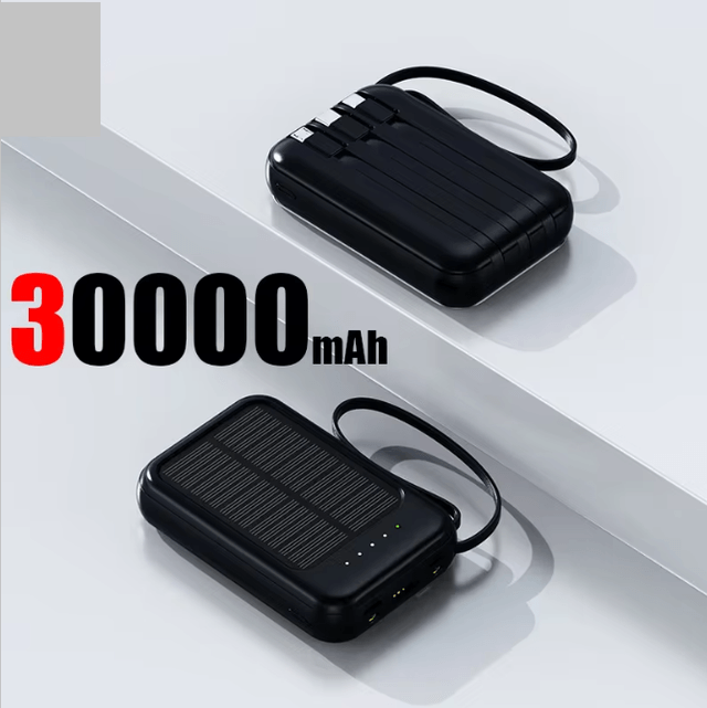 Le power Ultra Puissant batterie solaire 4 en 1 capacité de 50000mAh,30000mAh,     20000mAh, avec torche LED , fiable pour tout appareil électronique