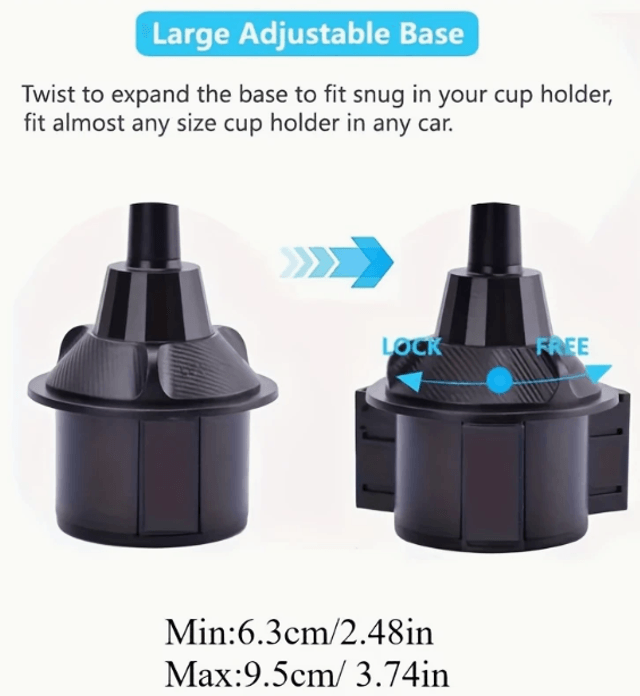 Support universel plateau de voiture avec support de téléphone ABS réglable - Porte-gobelet multifonctionnel , idéal pour une utilisation en voiture