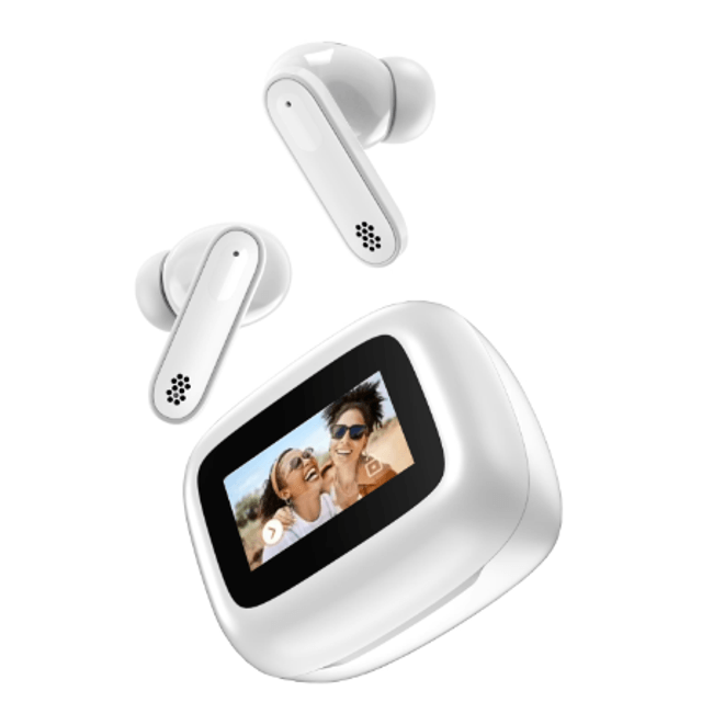 Écouteurs sans fil OEM TWS Écouteurs intra-auriculaires pour le jeu Écouteurs à écran LCD Bluetooth 5.4 Annulation active du bruit 