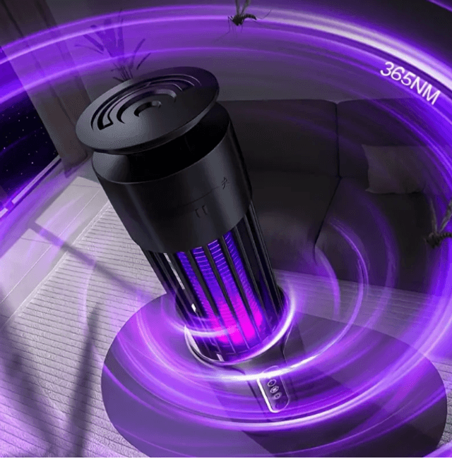  Lampe ultra puissant anti-moustique multifonctionnelle rechargeable par USB  Peut être placée sur la table ou suspendue, maison, bureau a l'extérieur