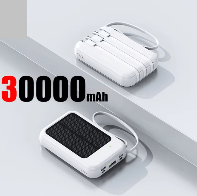 Le power Ultra Puissant batterie solaire 4 en 1 capacité de 50000mAh,30000mAh,     20000mAh, avec torche LED , fiable pour tout appareil électronique
