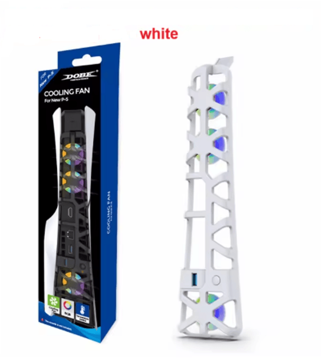 Ventilateur de refroidissement à grande vitesse à lumière bleue arrière: Uniquement pour console PS5 Slim UHD et  PS5 Slim Digital
