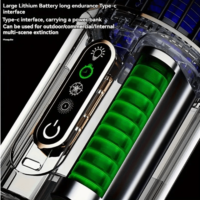  Lampe ultra puissant anti-moustique multifonctionnelle rechargeable par USB  Peut être placée sur la table ou suspendue, maison, bureau a l'extérieur