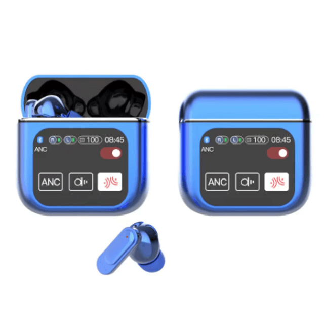 Écouteurs TWS à écran LED intelligent Écouteurs sans fil Bluetooth 5.4 avec affichage LED, casque de jeu, casque de sport, son HIFI