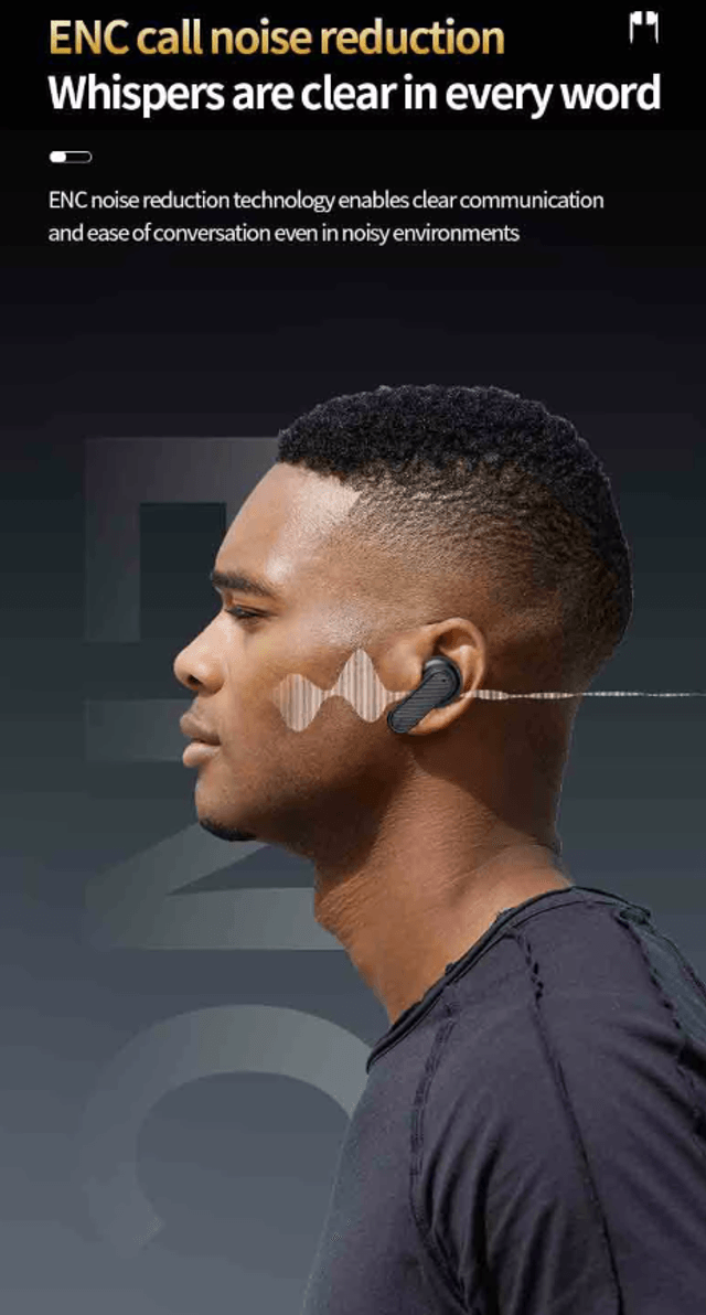 Écouteurs  ANC sans fil  avec suppression du bruit Bluetooth 5.4  ,écouteurs affichage LCD de l'appareil intelligent