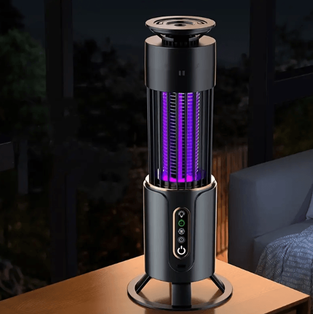  Lampe ultra puissant anti-moustique multifonctionnelle rechargeable par USB  Peut être placée sur la table ou suspendue, maison, bureau a l'extérieur