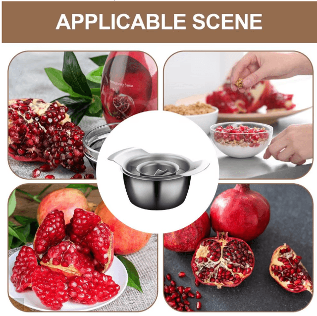 3 Pièces/   ensemble Outil d’épluchage de Grenade Cueilleur Retrait Facile du fruits , Gadget De Cuisine en acier inoxydable  