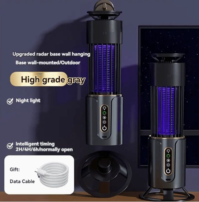  Lampe ultra puissant anti-moustique multifonctionnelle rechargeable par USB  Peut être placée sur la table ou suspendue, maison, bureau a l'extérieur