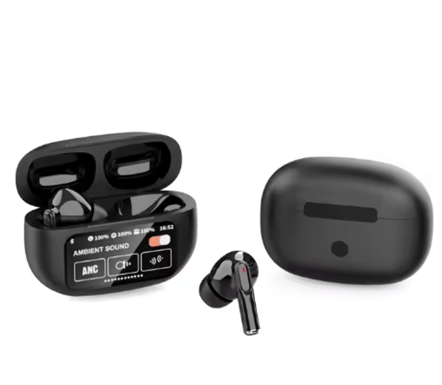 Écouteurs Bluetooth 5.4 avec suppression du bruit , boîtier à écran tactile Casque OEM ANC ENC True Wireless