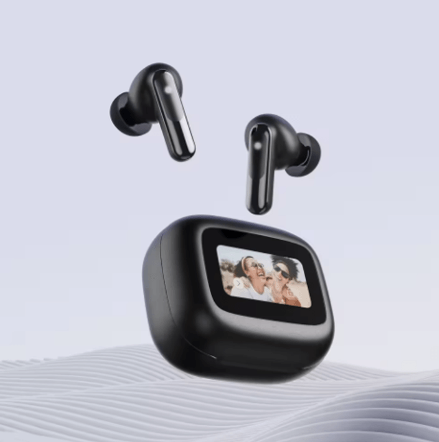 Écouteurs sans fil OEM TWS Écouteurs intra-auriculaires pour le jeu Écouteurs à écran LCD Bluetooth 5.4 Annulation active du bruit 