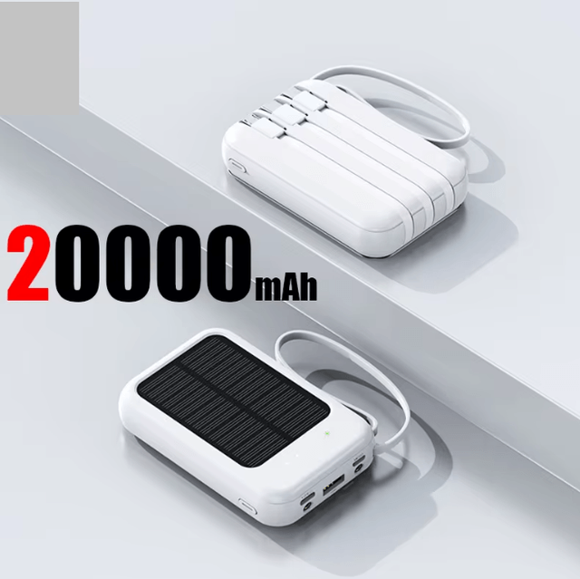 Le power Ultra Puissant batterie solaire 4 en 1 capacité de 50000mAh,30000mAh,     20000mAh, avec torche LED , fiable pour tout appareil électronique