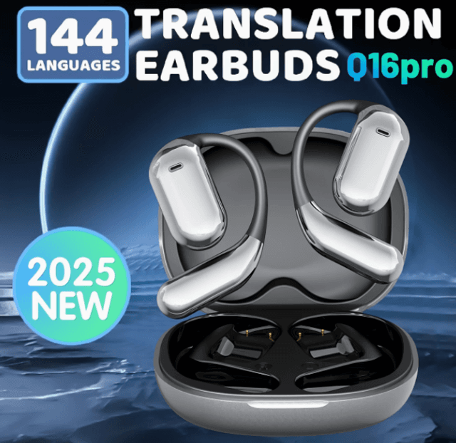 Traduction IA, 144 Langues, Écran Tactile HD, Autonomie de Batterie Longue Durée, Confort d&#039;Usure, Son de Haute Qualité 